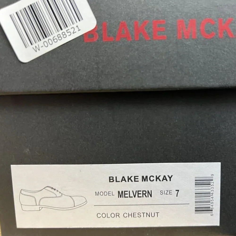 Blake McKay Men's Melvern Oxford Chestnut, Size 7 M